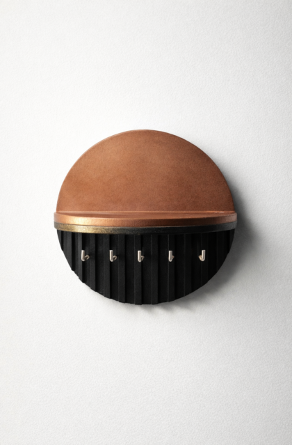 حامل مفاتيح جداري دائري بتصميم عصري